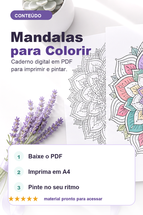 Capa do conteúdo Colorir com Calma